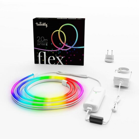 LED strips Twinkly TWFL200STW-WEU Wit Zwart Multicolour G 15 W 30 W 1