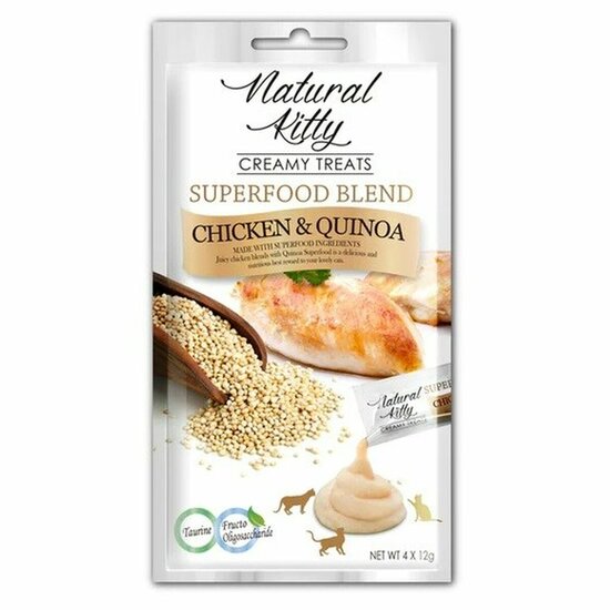 Kattensnoepjes Natural Kitty Superfood Blend Kip 1