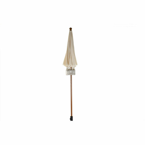 Parasol DKD Home Decor Beige Natuurlijk Metaal 170 x 170 x 230 cm 4