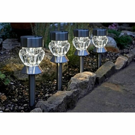 Set tuinverlichting op zonne-energie Smart Garden Kristal (4 Stuks) 2