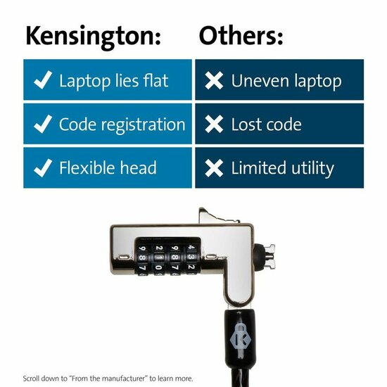 Veiligheidskabel Kensington K60603WW 2