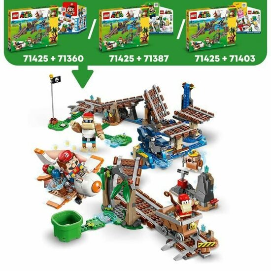 Bouwspel Lego Super Mario 71425 Diddy Kong&amp;apos;s Mine Kart Ride Multicolour 1157 Onderdelen 3