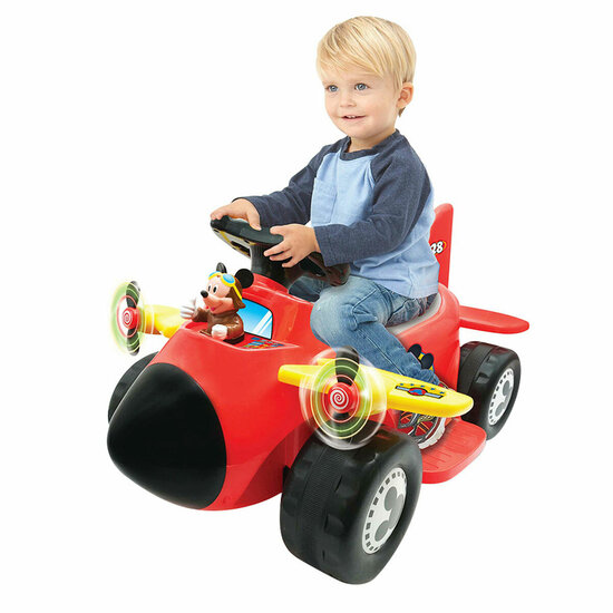 Elektrische Kinderauto Mickey Mouse Batterij Vliegtuigje 6 V 6