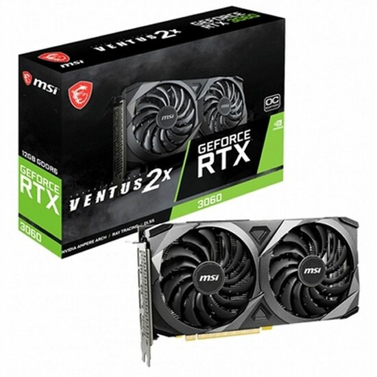 Videokaart MSI GeForce RTX 3060 VENTUS 2X 12G OC GeForce RTX 3060 12 GB GDDR6 1