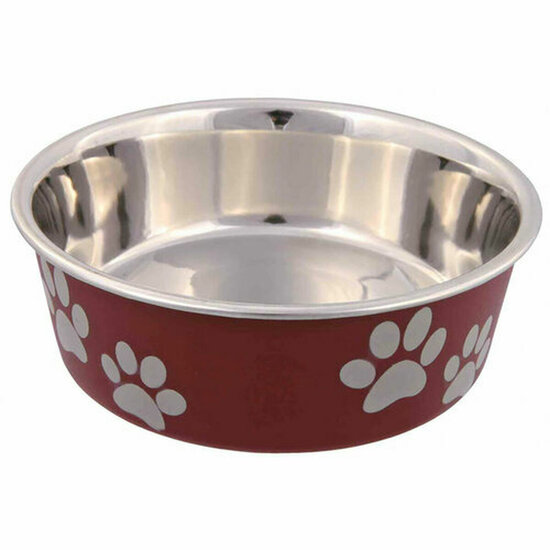 Voerbak voor honden Trixie Roestvrij staal &Oslash; 14 cm 450 ml 2