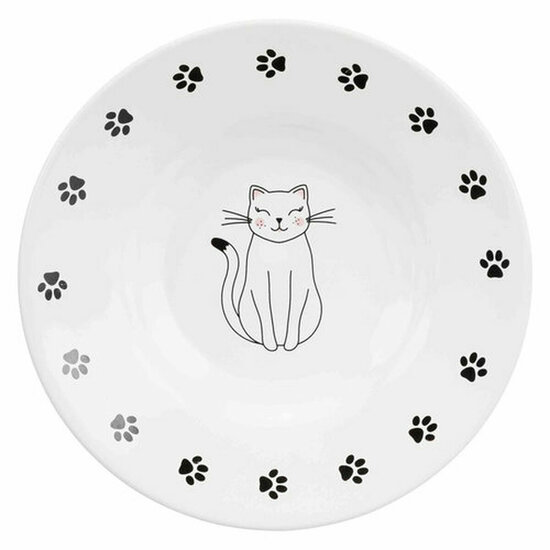 Voerbak voor katten Trixie Wit 15 cm 4