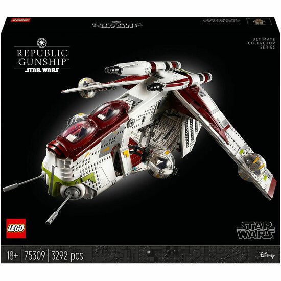 Bouwspel Lego Star Wars 75309 Republic Gunship 3292 Onderdelen 1