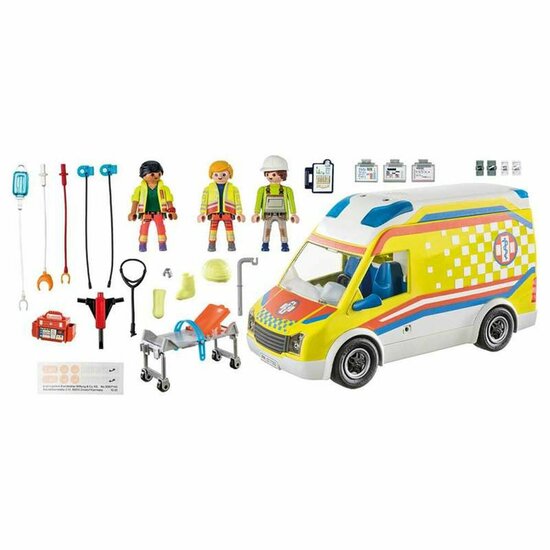 Playset Playmobil 71202 City Life Ambulance 67 Onderdelen 2