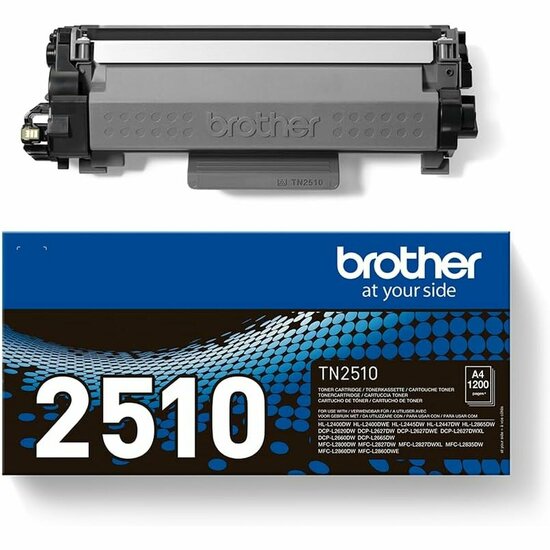 Originele Toner Brother TN-2510 Zwart 4