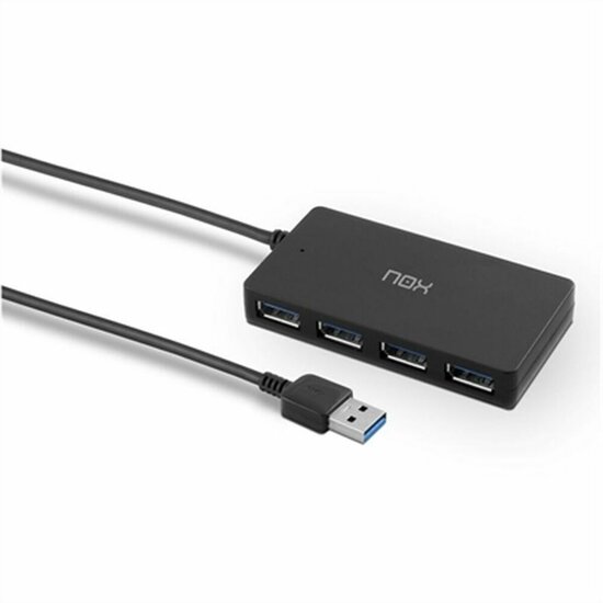 USB-HUB Nox NXLITEHUBONE Zwart 1