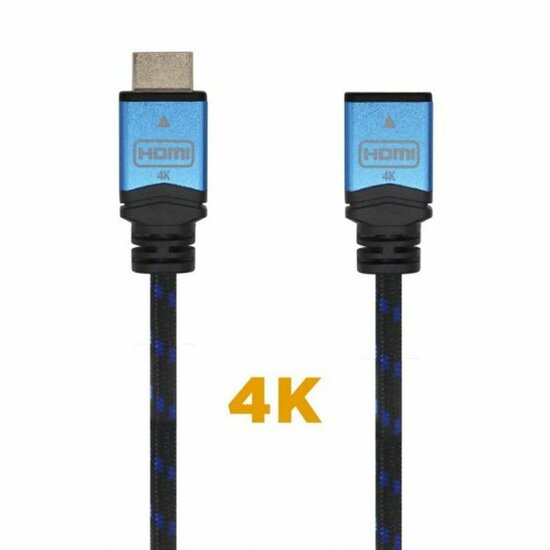 HDMI-Kabel Aisens A120-0453 Zwart Zwart/Blauw 1 m Verlenging 2