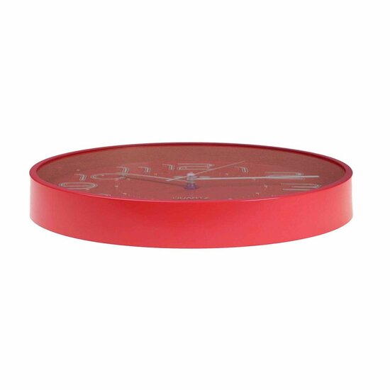 Muurklok Versa Rood Plastic 3,7 x 30 x 30 cm 2