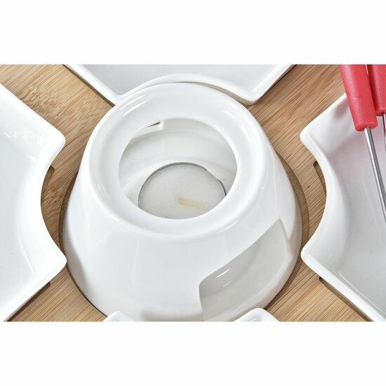 Fondue DKD Home Decor Rood 26,5 x 26,5 x 1,5 cm (10 pcs) 2