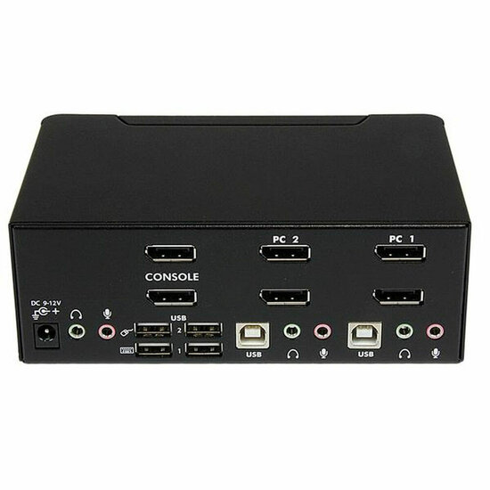 KVM switch Startech SV231DPDDUA Zwart 4