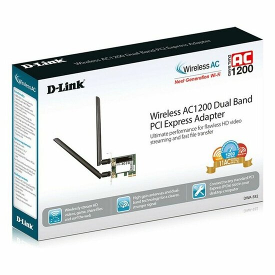 Wi-Fi-Netwerkkaart D-Link DWA-582 5 GHz 867 Mbps LED 6