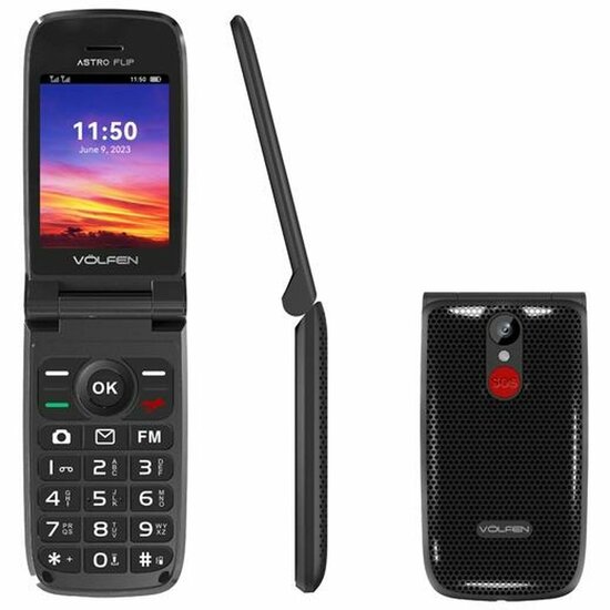 Mobiele Telefoon Volfen ASTRO FLIP 2,8&quot; 32 GB Zwart 1