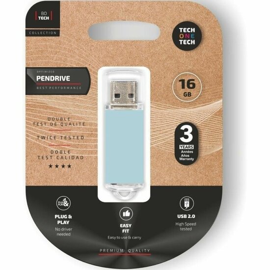 Pendrive Tech One Tech TEC3010-16 16 GB USB 2.0 1