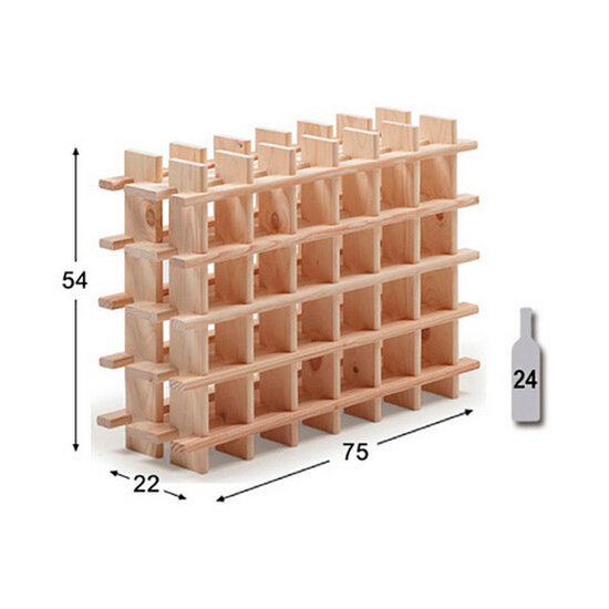 Flessenrek Astigarraga Bruin Pijnboom (75 x 22 x 54 cm) 2