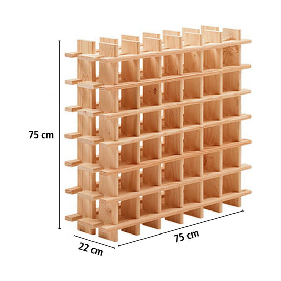 Flessenrek Astigarraga Bruin Pijnboom (75 x 22 x 75 cm) 2