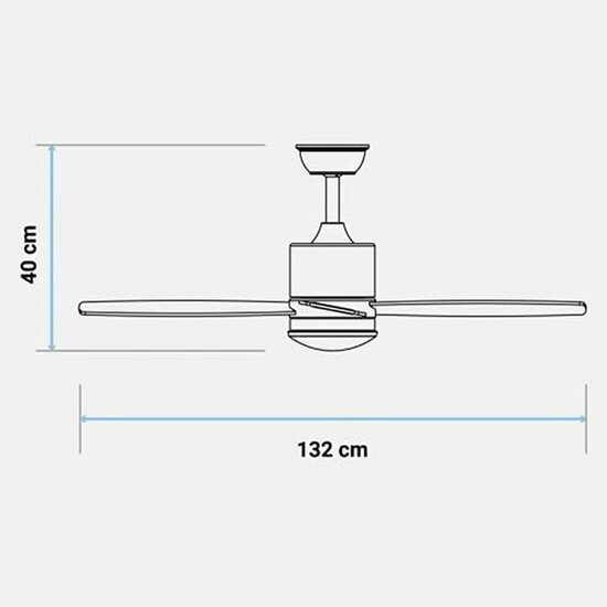 Plafondventilator Universal Blue MIDI 4052W 55W Wit (132 cm) 6