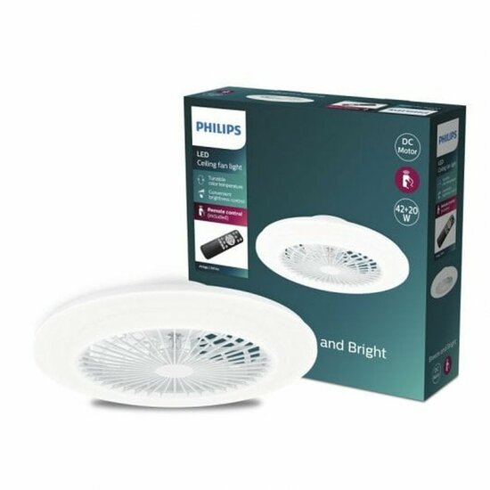 Plafondventilator met licht Philips Wit 3