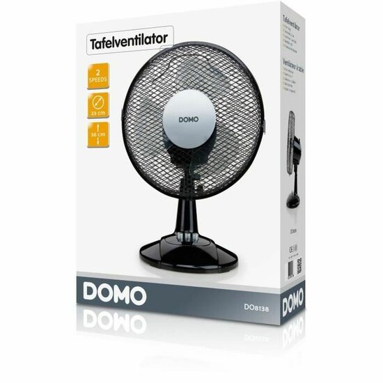 Tafelventilator DOMO DO8138 Zwart 30 W 3