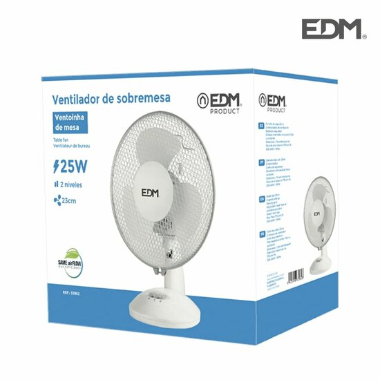 Tafelventilator EDM 33962 Wit 25 W &Oslash; 23 x 36 cm 5