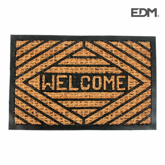 Deurmat EDM 74771 Bruin Zwart 2/8-negro azulado Vezel 60 x 40 cm Rechthoekig 1