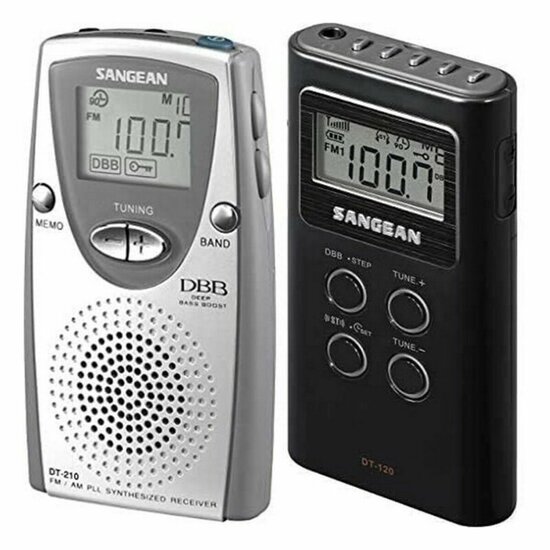 Transitorradio Sangean DT-210 Zilverkleurig 1