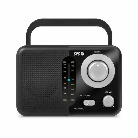 AM-/FM-radio SPC Internet 4590N VALDI Zwart 0,8 W 1