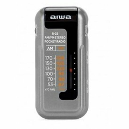 Transitorradio Aiwa R22SL  SILVER Grijs AM/FM Zilverkleurig 1