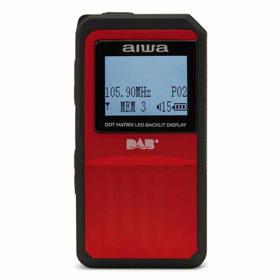 Transitorradio Aiwa RD20DABRD  ROJA Rood FM DAB+ 2