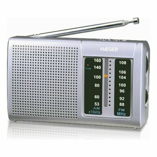 AM-/FM-radio Haeger PR-BIB.001A Grijs 1