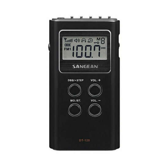 Radio Sangean DT120B NEGRO Zwart 1