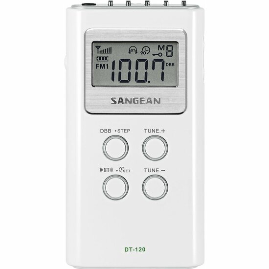 Radio Sangean DT120W BLANCO Wit 1