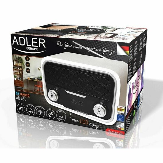 Radio Adler AD 1185 Wit 4