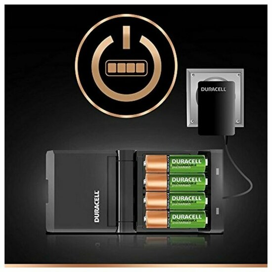 Oplader + Oplaadbare Batterijen DURACELL CEF27 2 x AA + 2 x AAA 1700 mAh 750 mAh (1 Stuks) 5