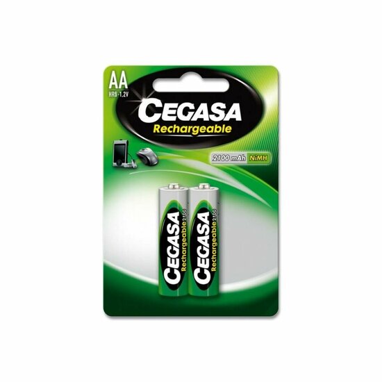 Oplaadbare Batterijen Cegasa 104371 2100 mAh (2 uds) 1