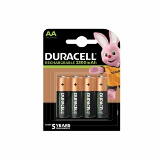 Oplaadbare Batterijen DURACELL HR06-P AA NiMh 2500 mAh (4 pcs) 1