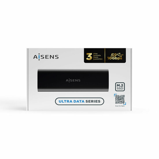 Hard drive hoes Aisens ASM2-014B USB Zwart USB 3.2 Gen 2 (3.1 Gen 2) 4