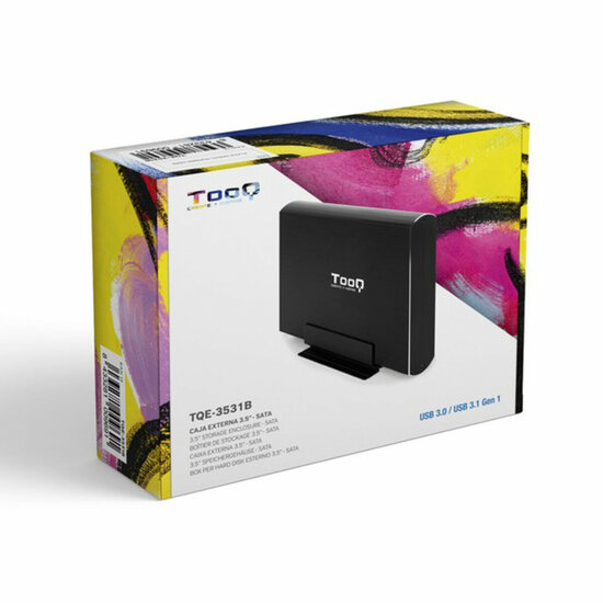 Hard drive hoes TooQ TQE-3531B 3,5&quot; USB 3.0 Zwart 3,5&quot; 6