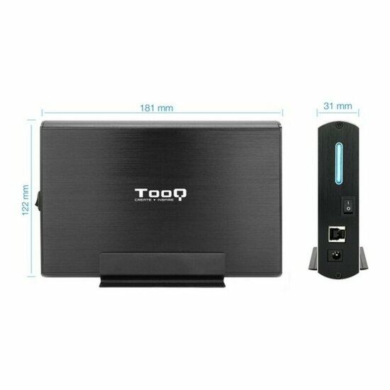 Hard drive hoes TooQ TQE-3531B 3,5&quot; USB 3.0 Zwart 3,5&quot; 7