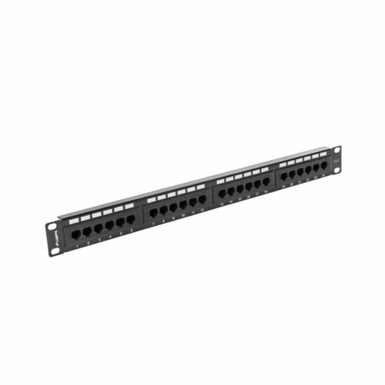 Patchpanel 24 UTP-Poorten Categorie 6 Lanberg PPU6-1024-B 1