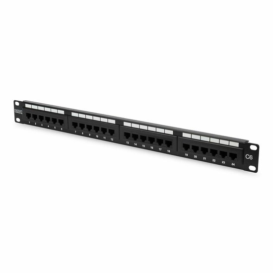 Patchpanel 24 UTP-Poorten Categorie 6 Digitus DN-91624U 2