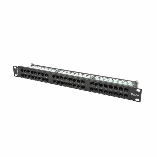 Patchpanel 48 UTP-Poorten Categorie 6 Lanberg PPU5-1048-B 1