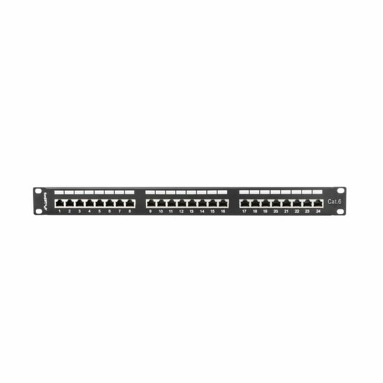 Patchpanel 24 UTP-Poorten Categorie 6 Lanberg PPS6-1024-B 1