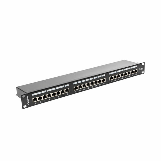 Patchpanel 24 UTP-Poorten Categorie 6 Lanberg PPS6-1024-B 8