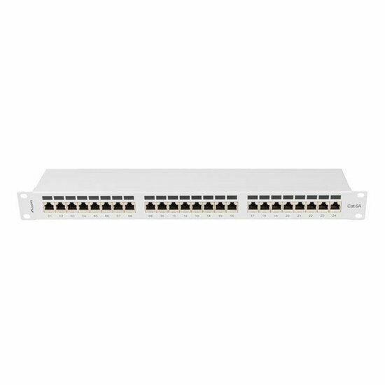 Patchpanel 24 UTP-Poorten Categorie 5e Lanberg PPSA-1024-S 1