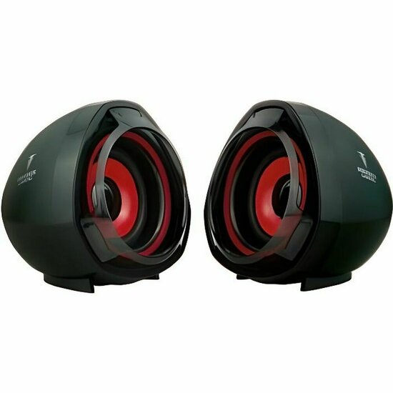 PC speakers Berserker Gaming HATI Zwart Rood 5 W Bluetooth luidspreker 1