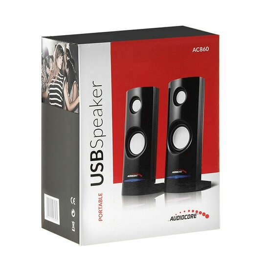 PC speakers AudioCore AC860 Zwart 4 W Bluetooth luidspreker 3